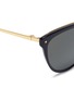 Detail View - Click To Enlarge - LINDA FARROW - Acetate front metal cat eye sunglasses