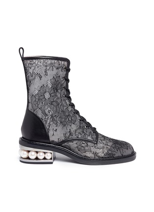 Foxy Couture Nicholas Kirkwood Pearl Lace Booties