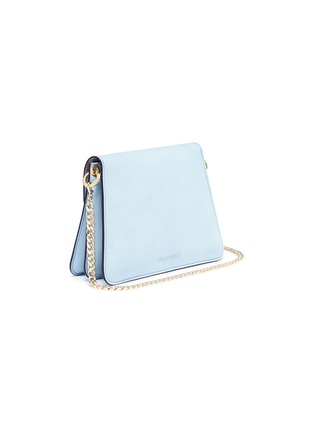 Detail View - Click To Enlarge - JW ANDERSON - 'Pierce' barbell ring mini leather crossbody bag