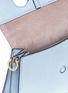 Detail View - Click To Enlarge - JW ANDERSON - 'Pierce' barbell ring mini leather crossbody bag