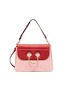Main View - Click To Enlarge - JW ANDERSON - 'Pierce' colourblock barbell ring medium leather shoulder bag