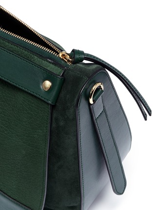 Detail View - Click To Enlarge - JW ANDERSON - 'Moon' suede and leather large shoulder bag