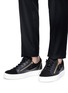 Figure View - Click To Enlarge - 73426 - 'Kirk Low' double zip leather sneakers