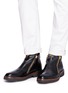 Figure View - Click To Enlarge - 73426 - 'Austin' double zip calfskin leather boots