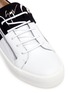 Detail View - Click To Enlarge - 73426 - 'Double' leather and suede sneakers