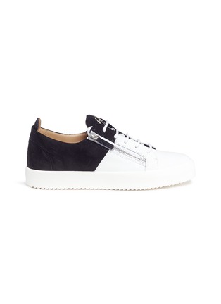 Main View - Click To Enlarge - 73426 - 'Double' leather and suede sneakers