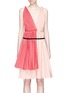 Main View - Click To Enlarge - TOME - Pleated colourblock Grecian dress