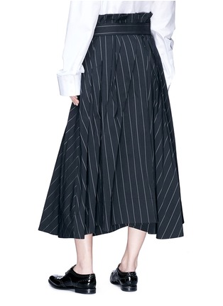 Back View - Click To Enlarge - THE KEIJI - Pleated waist stripe maxi skirt