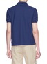 Back View - Click To Enlarge - INCOTEX - Open placket jersey polo shirt