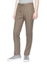 Front View - Click To Enlarge - INCOTEX - Linen-cotton twill chinos
