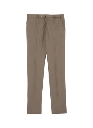 Main View - Click To Enlarge - INCOTEX - Linen-cotton twill chinos