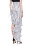 Back View - Click To Enlarge - LEAL DACCARETT - 'Canaveral' asymmetric ruffle drape spot print skirt