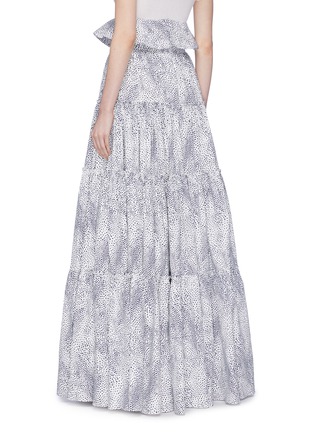 Back View - Click To Enlarge - LEAL DACCARETT - 'Pelicano' ruffle trim spot print tiered skirt