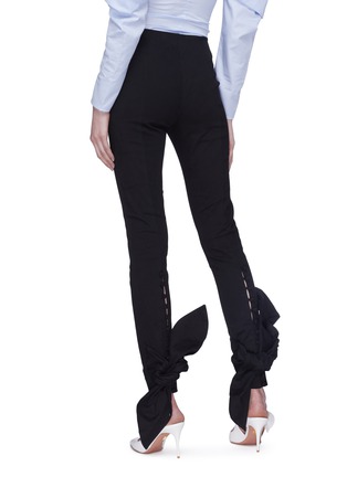 Back View - Click To Enlarge - LEAL DACCARETT - 'Francisca' bow tie cuff pants