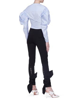 Figure View - Click To Enlarge - LEAL DACCARETT - 'Francisca' bow tie cuff pants