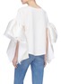 Back View - Click To Enlarge - LEAL DACCARETT - 'Cana' ruffle drape sleeve top