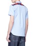 Back View - Click To Enlarge - COMME DES GARÇONS SHIRT - Tartan panel short sleeve shirt