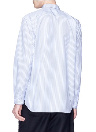 Back View - Click To Enlarge - COMME DES GARÇONS SHIRT - Circle patch stripe shirt