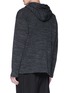 Back View - Click To Enlarge - COMME DES GARÇONS HOMME - Colourblock panel knit hoodie