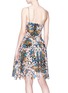 Back View - Click To Enlarge - JONATHAN LIANG - Floral embroidered dress