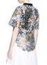 Back View - Click To Enlarge - JONATHAN LIANG - Floral embroidered high-low top