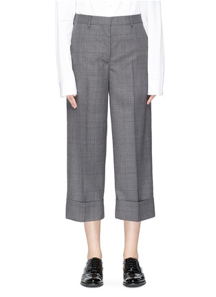 Main View - Click To Enlarge - THOM BROWNE  - Gingham check suiting culottes