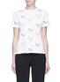 Main View - Click To Enlarge - THOM BROWNE  - Dog and tennis racket embroidered T-shirt