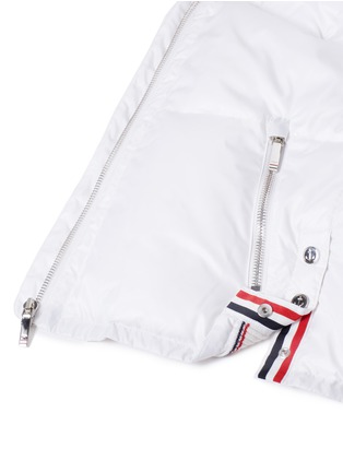 Detail View - Click To Enlarge - THOM BROWNE  - Detachable hood down puffer jacket