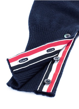Detail View - Click To Enlarge - THOM BROWNE  - Stripe sleeve cashmere sweater
