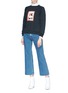 Figure View - Click To Enlarge - 74017 - 'Put a Spell on You' graphic print raglan sweatshirt