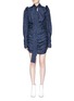 Main View - Click To Enlarge - MAGDA BUTRYM - 'Kartagena' tie neck polka dot print ruched dress