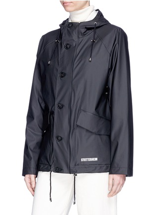 Front View - Click To Enlarge - STUTTERHEIM - 'Stenhamra' logo print unisex raincoat