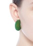 Figure View - Click To Enlarge - KENNETH JAY LANE - Embellished hoop clip earrings