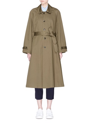 Main View - Click To Enlarge - BARENA - 'Vaghezza' belted twill trench coat