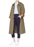 Figure View - Click To Enlarge - BARENA - 'Vaghezza' belted twill trench coat