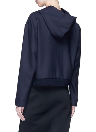 Back View - Click To Enlarge - BARENA - 'Antonia' hooded cropped jacket