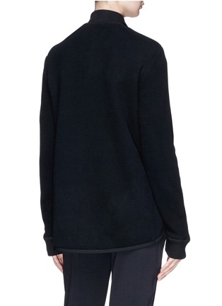 Back View - Click To Enlarge - JAMES PERSE - Terry fleece panel down puffer jacket