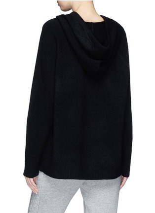 Back View - Click To Enlarge - JAMES PERSE - Oversized cashmere knit hoodie