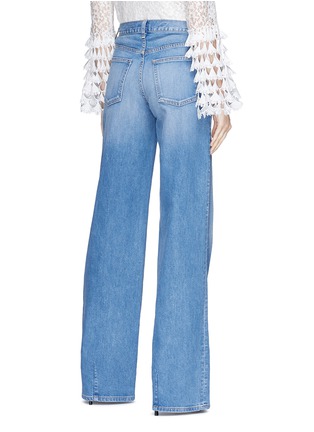 Back View - Click To Enlarge - OSCAR DE LA RENTA - Wide leg jeans