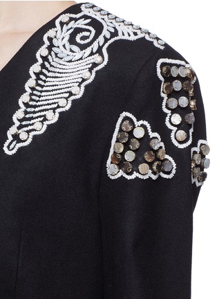 Detail View - Click To Enlarge - 68244 - 'Empire Evening' embellished melton coat