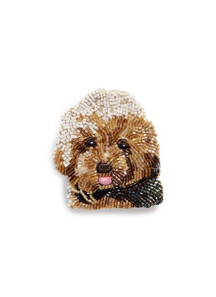 Main View - Click To Enlarge - MIGNONNE GAVIGAN - Beaded dog brooch – Toy Poodle