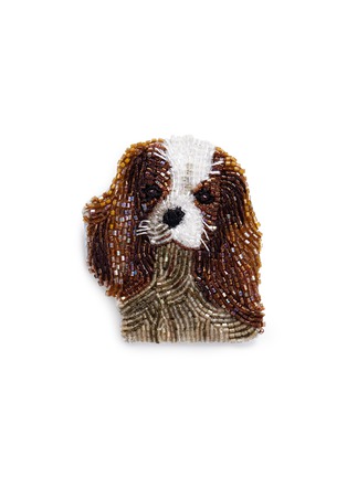 Main View - Click To Enlarge - MIGNONNE GAVIGAN - Beaded dog brooch – King Charles Spaniel
