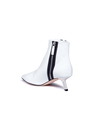 Detail View - Click To Enlarge - ALCHIMIA DI BALLIN - 'Libra' sports stripe patent leather ankle boots