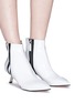 Figure View - Click To Enlarge - ALCHIMIA DI BALLIN - 'Libra' sports stripe patent leather ankle boots