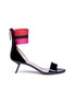 Main View - Click To Enlarge - ALCHIMIA DI BALLIN - 'Alya' stripe ankle band patent leather sandals