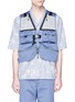 Main View - Click To Enlarge - MEANSWHILE - Cropped backpack twill vest