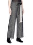 Front View - Click To Enlarge - SONG FOR THE MUTE - Raw cuff denim culottes