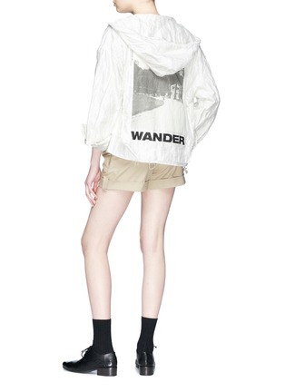 Figure View - Click To Enlarge - SONG FOR THE MUTE - 'Wander Park' photographic print hooded jacket