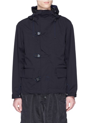 Main View - Click To Enlarge - MEANSWHILE - 'Operation' waterproof hooded jacket