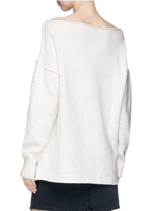 Back View - Click To Enlarge - TOPSHOP - Reverse seam rib knit sweater